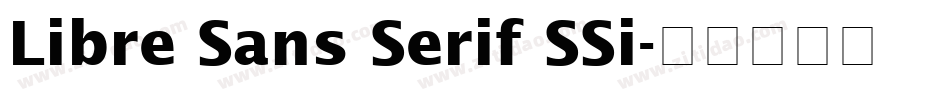 Libre Sans Serif SSi字体转换